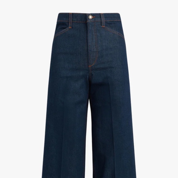 NWOT Favorite Daughter Mischa Shortie Super High Rise Petite Wide Leg Jean - Picture 1 of 6